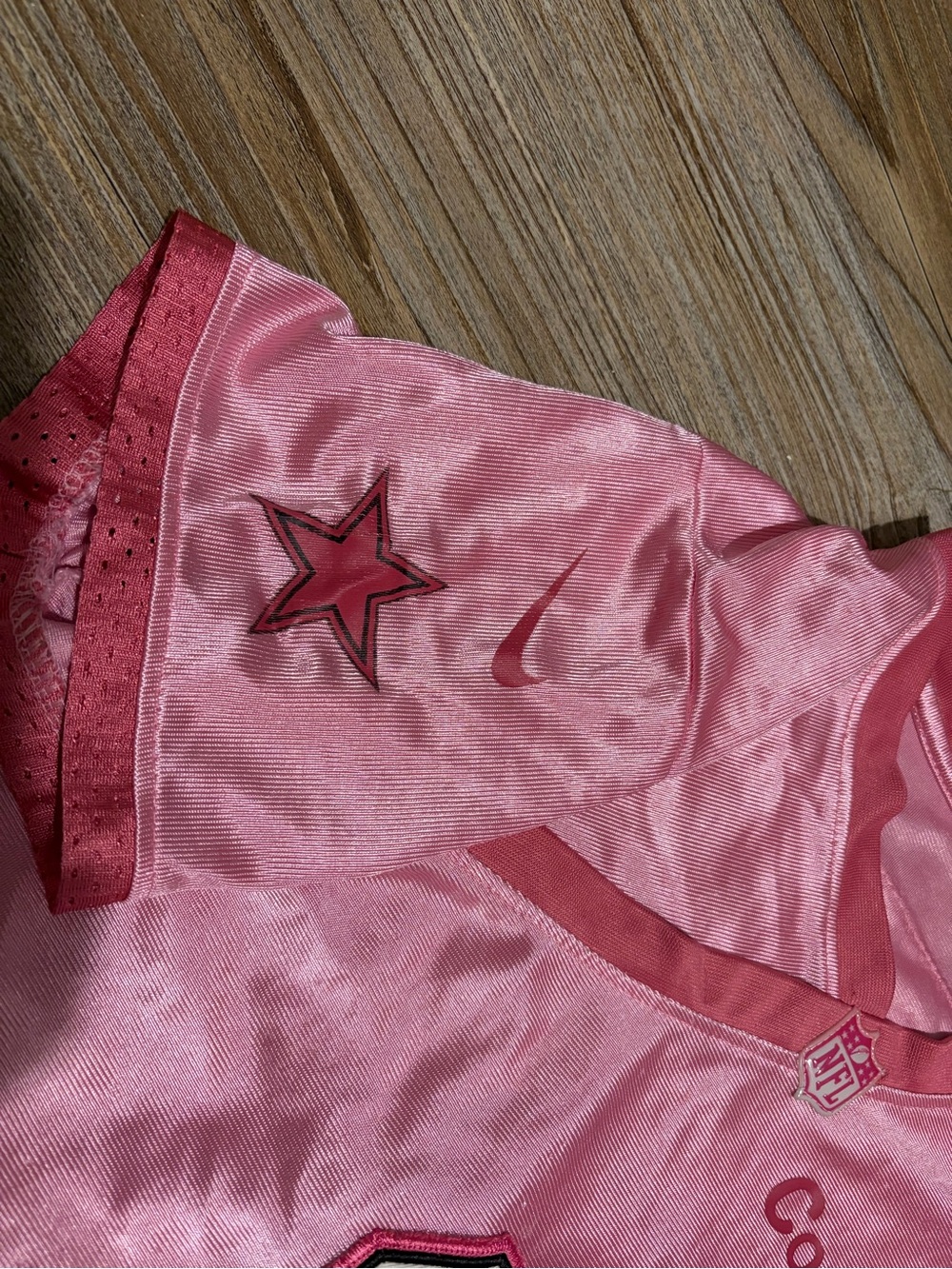 Cowboys Kids Pink #9 Jersey Top - Picture 3 of 4